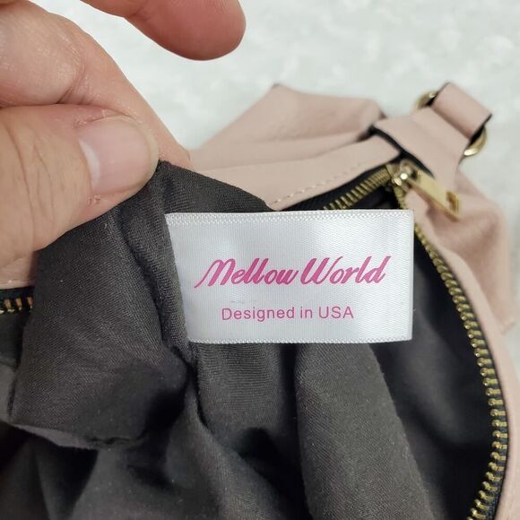Mellow World Vegan Sam Satchel Bag Misty Rose - Picture 3 of 12